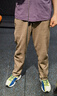 馬登工裝隨心裁重磅針織衛褲復古錐形褲運動(dòng)休閑褲松緊腰長(cháng)褲子男春 橄欖綠 XL 曬單實(shí)拍圖