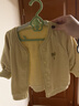 童泰（TONGTAI）寶寶外套春秋季莫代爾棉寶寶衣服兒童上衣男女童開(kāi)衫黃色80cm 曬單實(shí)拍圖