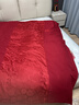 紅豆高端結婚床上四件套1.5/1.8米床上用品雙人被罩非全棉婚慶紅色婚房床單被套2*2.3米瑰 曬單實(shí)拍圖