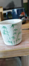 兮元記手繪玉瓷玲瓏茶杯陶瓷主人杯個(gè)人專(zhuān)用男女功夫品茗杯高顏值喝茶杯 手繪影青玉瓷玲瓏直筒杯-蘭 曬單實(shí)拍圖