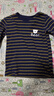 WVSV男童春秋新款中小童內衣兒童純棉打底衫睡衣大女寶寶單件秋衣上衣 H條紋ABC+深藍條紋 150 （68斤內） 曬單實(shí)拍圖