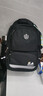 史努比（SNOOPY）小學(xué)生書(shū)包男孩學(xué)院風(fēng)護脊減負1-4-6高年級兒童初中生雙肩背包 黑 曬單實(shí)拍圖