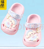 幸?，旣悾–heerful Mario）女童寶寶洞洞鞋兒童公主拖鞋夏季軟底透氣1-3歲2嬰幼兒男童涼拖鞋 曬單實(shí)拍圖