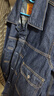 Levi's李維斯男士美式復古工裝風(fēng)時(shí)尚潮流翻領(lǐng)牛仔夾克外套潮牌 藍色 L 曬單實(shí)拍圖