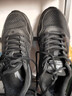 安踏男鞋運動(dòng)鞋男春夏季男士軟底網(wǎng)面透氣跑步鞋休閑鞋皮面防水鞋子男 【熱賣(mài)推薦款春季新款男鞋】黑色 40.5 （7.5碼） 曬單實(shí)拍圖