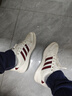 adidas NY 90 STRIPES經(jīng)典運動(dòng)板鞋男女阿迪達斯三葉草 漢玉白/紅色/金色   41 曬單實(shí)拍圖