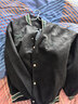 MMOPTOP美式麂皮棒球服外套潮男春秋季刺繡痞帥寬松休閑夾克23001 黑色 L 曬單實(shí)拍圖