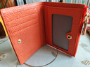 班亞奴錢(qián)包女士短款真皮零錢(qián)包2025新款小眾精致高檔小巧錢(qián)夾卡包軟牛皮 橙色（頭層牛皮）防盜刷 曬單實(shí)拍圖