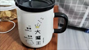 簡(jiǎn)約陶瓷馬克杯喝水杯帶蓋勺創(chuàng  )意個(gè)性潮流情侶款一家人家用牛奶杯 小仙女（陶瓷杯蓋+水滴勺）約380ml 曬單實(shí)拍圖