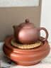 樂(lè )宏駿潮汕紫砂茶盤(pán)壺承儲水式干泡臺瀝水茶壺墊底座托碟養壺功夫茶具 大號朱泥蓄水壺承+絲瓜墊 曬單實(shí)拍圖