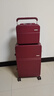 LETOO紅色定制子母寬拉桿婚嫁行李箱新娘結婚嫁妝大容量登機20寸行李箱 波爾多紅（子母款+大容量） 24英寸 【需托運】-推薦5-7天左右-中途蜜月旅行 曬單實(shí)拍圖