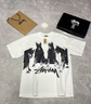 斯圖西（stussy）·斯圖西杜賓犬印花圓領(lǐng)短袖T恤情侶休閑寬松男女同款上衣 白色(杜賓犬) S 曬單實(shí)拍圖