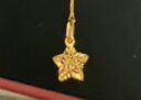 周大福方糖許愿星星黃金吊墜(工費180)約1.45g EOF1392生日禮物 曬單實(shí)拍圖