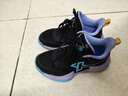 特步（XTEP）兒童童鞋風(fēng)獵籃球鞋實(shí)力街籃運動(dòng)鞋 黑/蘭紫色 34碼 曬單實(shí)拍圖