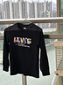 李維斯李維斯童裝兒童純棉長(cháng)袖T恤男童秋季舒適打底上衣長(cháng)t  黑美人 曬單實(shí)拍圖