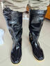 回力雨鞋男士雨靴戶(hù)外防水不易滑加絨棉戶(hù)外HL8075高筒黑色43碼 曬單實(shí)拍圖