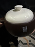 康巴赫（KOBACH）砂鍋煮燉燜煨熬陶瓷煲煎中藥鍋耐高溫不開(kāi)裂養生湯煲電陶爐燃氣灶 白蓋特大號（能燉整雞） 6L 曬單實(shí)拍圖