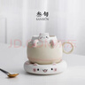 叁旬招財貓泡茶杯茶杯陶瓷茶水分離馬克杯創(chuàng  )意咖啡杯男女水杯禮物 笑口常開(kāi)招財貓茶咖杯(帶過(guò)濾） 曬單實(shí)拍圖