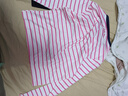 小豬班納（PEPCO）女童條紋上衣春季2025新款韓版修身撞色條紋愛(ài)心圓領(lǐng)長(cháng)袖T恤 粉色條紋 130 *建議身高120-130cm 曬單實(shí)拍圖