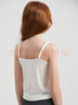 愛(ài)慕兒童透氣呼吸杯少女內衣女童學(xué)生發(fā)育一階段吊帶長(cháng)背心桑蠶絲 白 160 曬單實(shí)拍圖