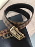 卡家愛(ài)家真皮正品皮帶男款休閑 咖啡色 115cm 曬單實(shí)拍圖