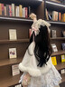 渠辰斗篷洛麗塔斗篷披肩lolita婚紗披肩結婚冬季加厚漢服披風(fēng)白色披肩 優(yōu)雅風(fēng)斗篷 均碼 【建議80-160斤】 曬單實(shí)拍圖