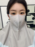 李寧（LI-NING）防曬面罩遮全臉護頸防蚊冰絲掛耳騎行口罩透氣遮陽(yáng)防紫外線(xiàn)男女士 曬單實(shí)拍圖