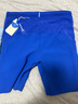 NEDAO26新品內道汗隱痕條紋四分收納緊身褲男女跑步短褲馬拉松運動(dòng)短褲 內道藍（男） 條紋 XL 曬單實(shí)拍圖