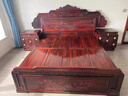 詠月 紅木家具印尼黑酸枝（學(xué)名：闊葉黃檀）實(shí)木床新中式雙人床 1.8米臥室家具 1.8床 定I金付清發(fā) 曬單實(shí)拍圖
