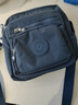 Kipling凱普森時(shí)尚休閑爸爸包多層尼龍布包輕便防潑水斜挎包單肩包男 深藍色 曬單實(shí)拍圖