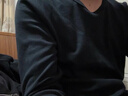海瀾之家（HLA）保暖內衣男士秋衣秋褲男100%純棉抗菌防螨保暖線(xiàn)衣線(xiàn)褲打底套裝 升級100%純棉10A抗菌防螨-高級黑 L /170(體重110-130斤) 曬單實(shí)拍圖