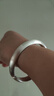 雅隱男女古法足銀999手鐲定做實(shí)心閉口素圈個(gè)性氣質(zhì)年輕純銀鐲配證書(shū) 定做閉口蓮花手鐲50g(備注圈口） 曬單實(shí)拍圖