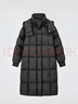 5+（FivePlus）羽絨服女中長(cháng)款加厚冬季新款2025年羽絨服連帽過(guò)膝百搭保暖外套 曬單實(shí)拍圖