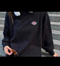 Dickies圓領(lǐng)休閑衛衣秋季小logo貼布繡美式寬松純棉男女情侶裝長(cháng)袖 黑色 （寬松版型） L 曬單實(shí)拍圖