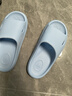 樸西小鯊魚(yú)軟底兒童涼拖鞋男童寶寶洗澡防滑家居室內拖鞋女童 原力藍 曬單實(shí)拍圖