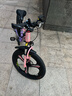 鳳凰山地自行車(chē)男女變速山地車(chē)碟剎青少年兒童自行車(chē)學(xué)生單車(chē) 星際 粉紫【變速+三刀輪】 22寸【適合130-170cm】 曬單實(shí)拍圖