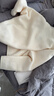 MO&Co.毛呢外套2025冬新品意式精工綿羊毛圈圈呢圓角繭型短款MBE4COT024 米白色 S /160 曬單實(shí)拍圖