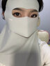 特步（XTEP）防曬口罩遮全臉女護頸面罩防紫外線(xiàn)臉基尼無(wú)痕透氣戶(hù)外騎車(chē) 灰 曬單實(shí)拍圖