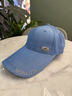 蒙奈特（MONAITTE）帽子男2026春秋新款加長(cháng)檐顯臉小時(shí)尚棒球帽戶(hù)外運動(dòng)百搭鴨舌帽女 中藍色四季款（長(cháng)帽檐11CM） 均碼 可調節（55-62CM） 曬單實(shí)拍圖