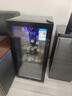 西泠冰吧家用一級能效冷藏柜節能小型客廳紅酒柜冰箱吧臺大容量玻璃門(mén)飲料茶葉母嬰雪茄保鮮冰柜酒吧 120升黑內膽【全冷藏+帶燈+門(mén)鎖+1級】 曬單實(shí)拍圖