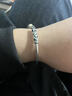 云金麗銀手鐲男999足銀開(kāi)口銀鐲子民族風(fēng)情侶手環(huán)情人節送男友生日禮物 曬單實(shí)拍圖