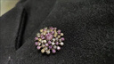 芯奢彩鉆蒲公英設計胸針高檔女新款氣質(zhì)奢華別針精致胸花西服大衣配 彩鉆花朵胸針 曬單實(shí)拍圖