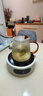 憶壺茶（YIHUTEA）泡茶壺玻璃耐高溫加厚泡茶壺茶水分離大容量水壺煮茶家用辦公茶具 【單壺】錘紋玻璃壺500ML 曬單實(shí)拍圖