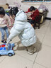 笛莎（DEESHA）女童羽絨服2025冬新款三防保暖中長(cháng)款羽絨外套童裝女寶寶衣服 粉藍色 120 曬單實(shí)拍圖