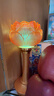 星光緣琉璃蓮花供燈佛堂供具家居LED長(cháng)明燈紅金琥珀色中號高約23cm 曬單實(shí)拍圖