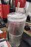 然也玻璃水杯子耐高溫吸管杯辦公室高顏值飲料杯茶杯650mlKH101 曬單實(shí)拍圖