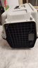 寵物旅行便攜貓籠狗籠航空箱貓包狗籠子外出包車(chē)載國航托運空運飛 灰黑色 1#鐵窗款（加厚）贈送隔尿板+掛碗 曬單實(shí)拍圖