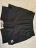 輕功（QINKUNG）二合一短褲男款五分女款三分假兩件帶內襯儲物短褲春夏新款 男款五分黑色 M 曬單實(shí)拍圖