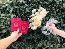 迪普爾新娘頭紗頭飾求婚領(lǐng)證結婚慶蓋頭網(wǎng)紅蝴蝶結發(fā)夾表白拍照道具儀式 曬單實(shí)拍圖