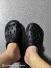 安尚芬手術(shù)室洞洞鞋男士夏季外穿防滑沙灘涼鞋厚底EVA防臭醫用涼拖鞋男 黑色【蜂窩防滑、久站不累】 42 -43【標準碼】 曬單實(shí)拍圖
